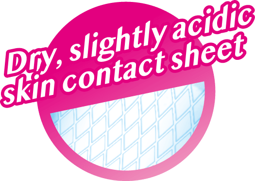 Dry, slightly acidic skin contact sheet